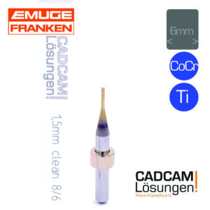 emuge 1.5mm 6mm flachfräser clean l8mm titan cocr