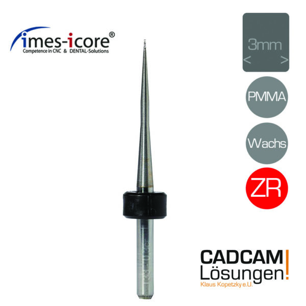 imes icore 0.3mm 3mm radius milling tool fräser pmma wachs zirkon t33 t43 t53